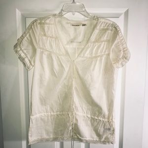 2 for $10 DKNY Jeans Top Size L with lace trim